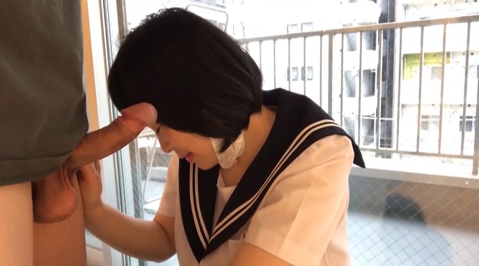 FC2PPV 4173830 【ハメ撮り・強中出し】セーラー服の似合う若すぎる女の子に中出ししてからのぶっかけ