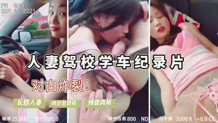 熟系驾考难通过勾引教练车震内裤诱人亲密后包过