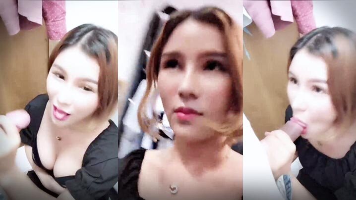 【激情一战】性感混血网红【曼曼】和大屌猛男假装买衣服躲进商场试衣间亲密啪