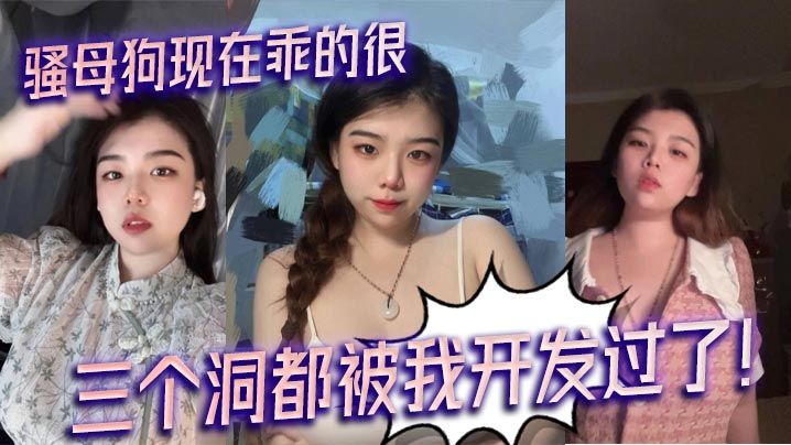 骚反差现在乖的很三个洞都被我开发过了
